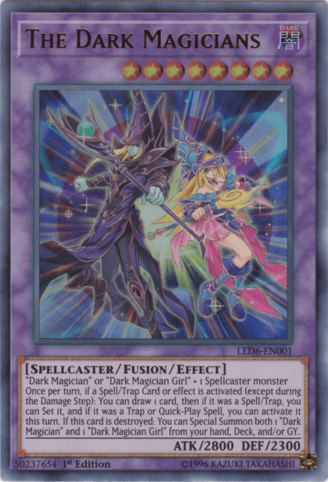 The Dark Magicians [LED6-EN001] Ultra Rare (ONLINE ORDER ONLY)