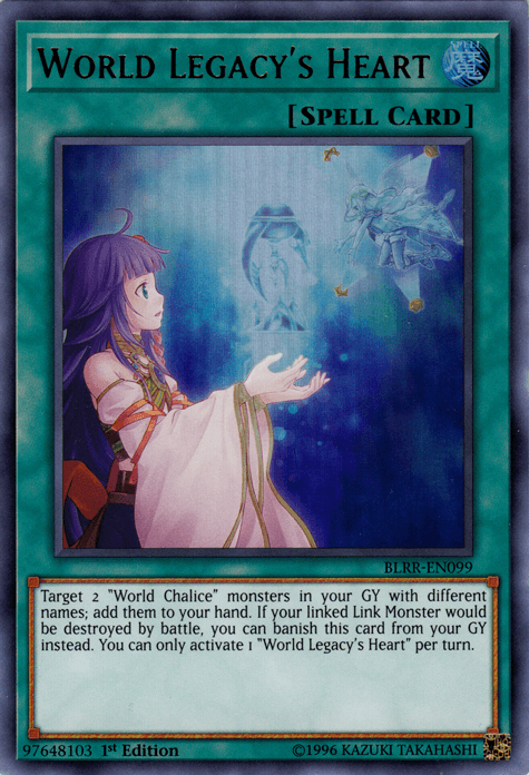 World Legacy's Heart [BLRR-EN099] Ultra Rare (ONLINE ORDER ONLY)