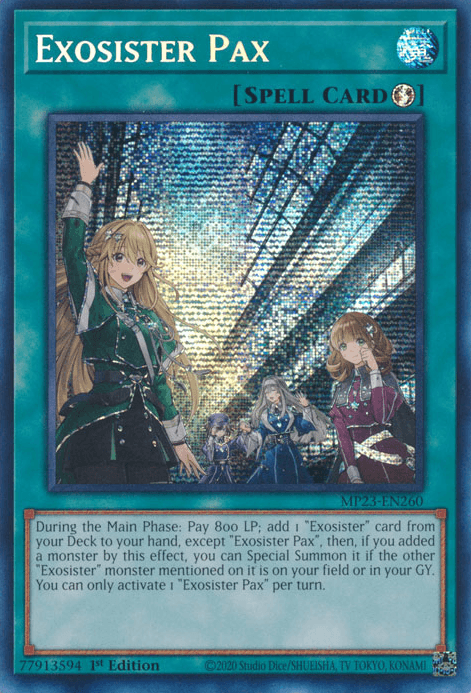 Exosister Pax [MP23-EN260] Prismatic Secret Rare (ONLINE ORDER ONLY)
