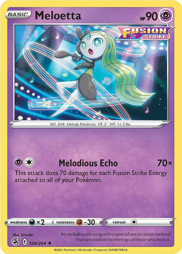 Meloetta (124/264) [Sword & Shield: Fusion Strike] (Online Only)