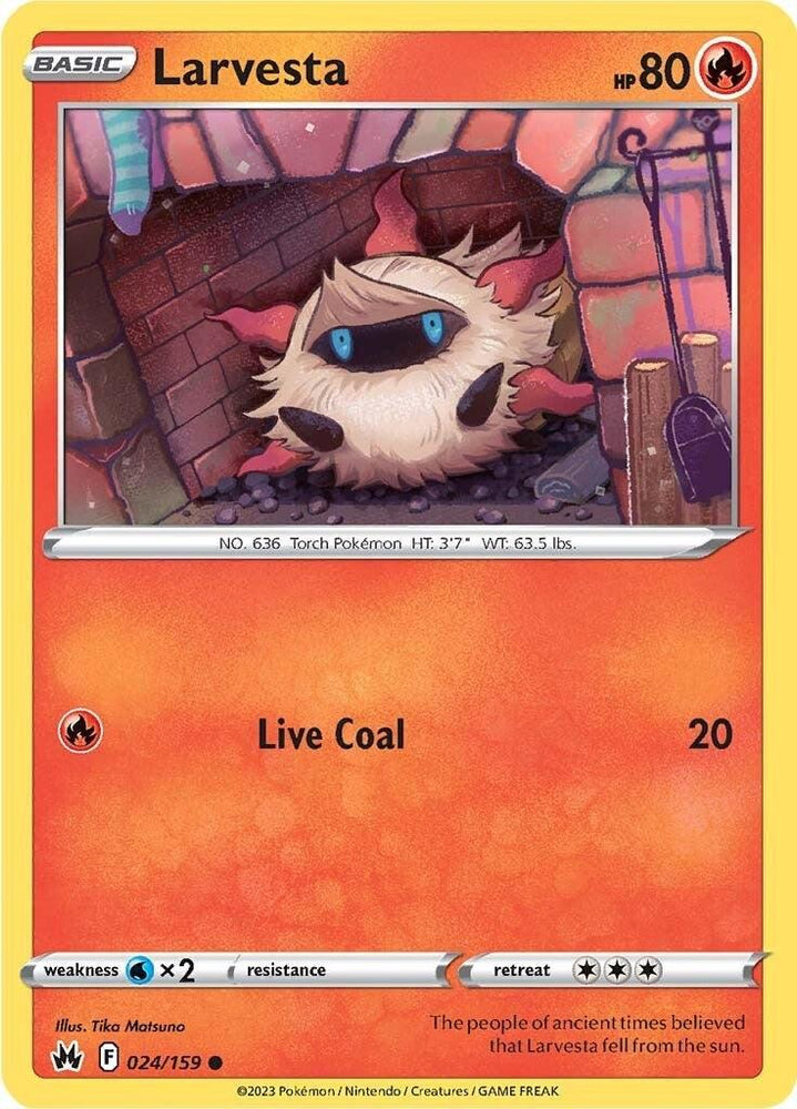 Larvesta (024/159) [Sword & Shield: Crown Zenith] (Online Only)