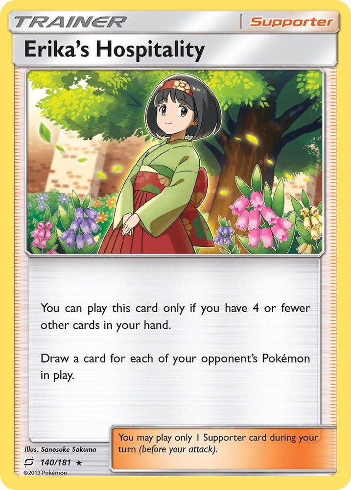 Erika's Hospitality (140/181) (Theme Deck Exclusive) [Sun & Moon: Team Up] (Online Only)