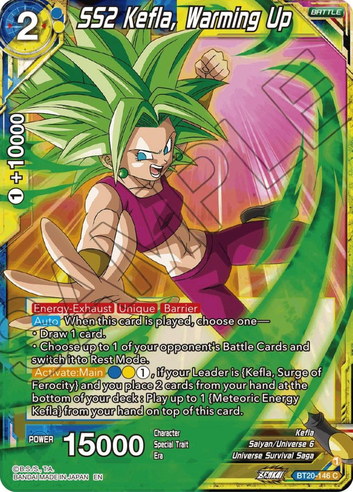 SS2 Kefla, Warming Up (BT20-146) [Power Absorbed] (ONLINE ORDER ONLY)