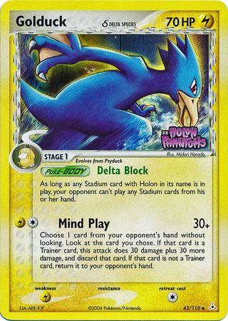 Golduck (43/110) (Delta Species) (Stamped) [EX: Holon Phantoms] (Online Only)