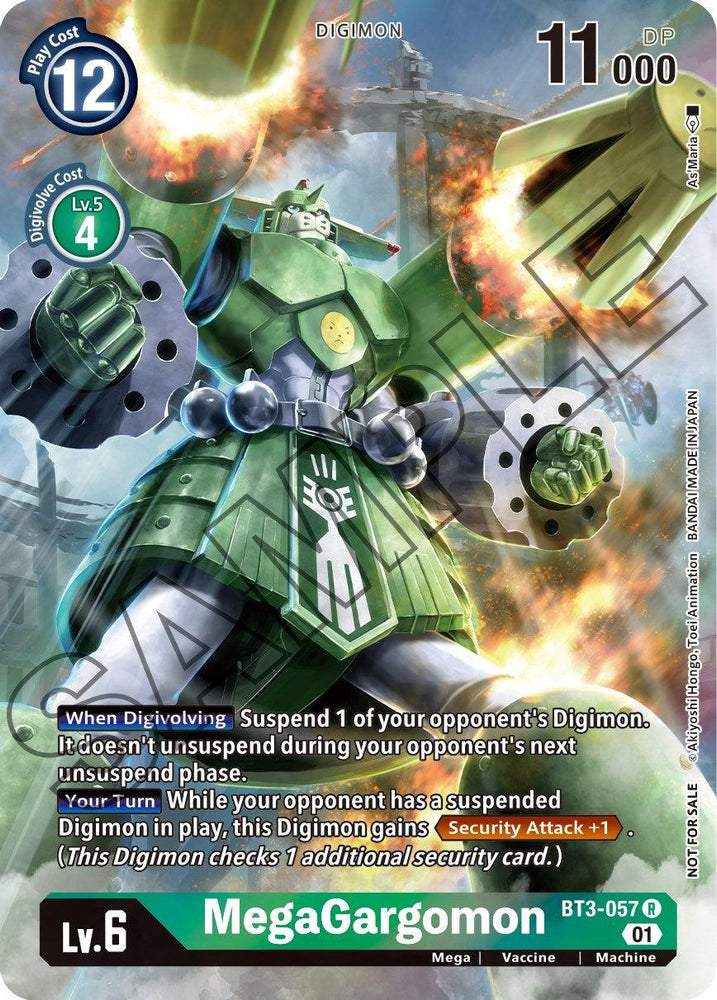 MegaGargomon [BT3-057] (Tamer's Card Set 1) [Release Special Booster Promos] (ONLINE ORDER ONLY)