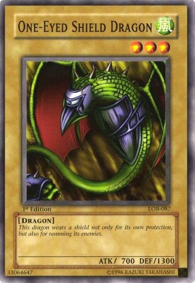 One-Eyed Shield Dragon [LOB-087] Common (ONLINE ORDER ONLY)