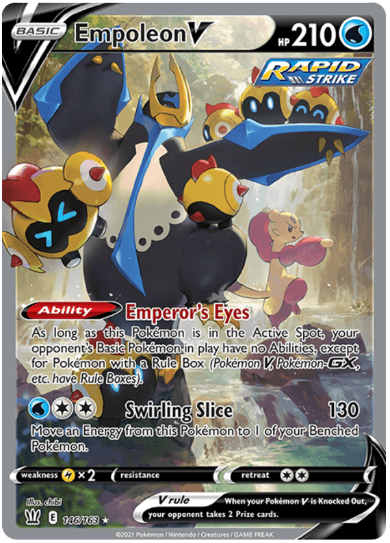 Empoleon V (146/163) [Sword & Shield: Battle Styles] (Online Only)