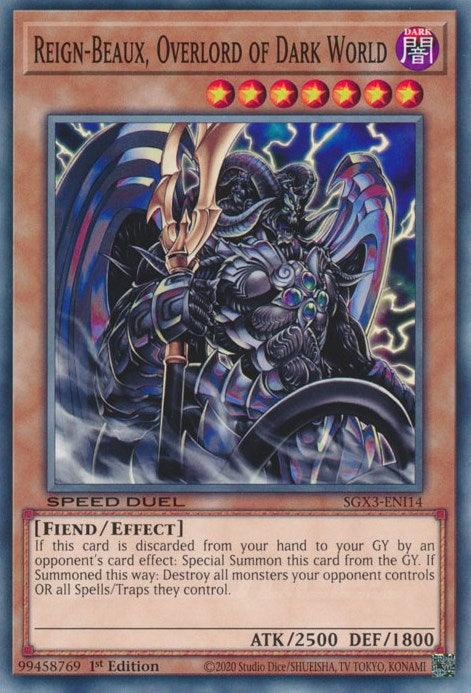 Reign-Beaux, Overlord of Dark World [SGX3-ENI14] Common (ONLINE ORDER ONLY)