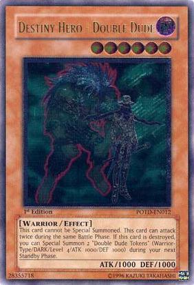 Destiny Hero - Double Dude [POTD-EN012] Ultimate Rare (ONLINE ORDER ONLY)
