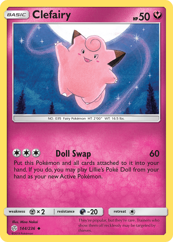 Clefairy (144/236) [Sun & Moon: Cosmic Eclipse] (Online Only)