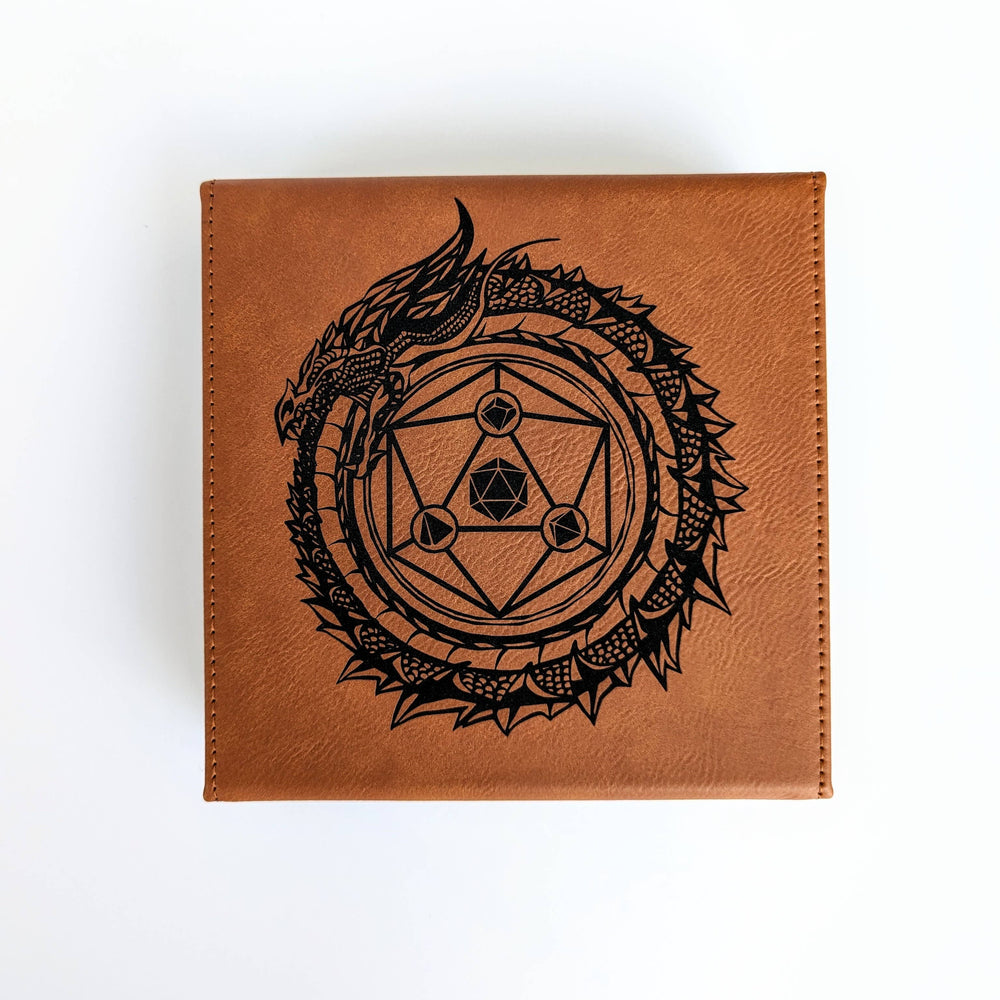 Dragon Circle  - D&D - Vegan Leather Dice Box (ONLINE ORDER ONLY)