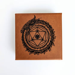 Dragon Circle  - D&D - Vegan Leather Dice Box (ONLINE ORDER ONLY)
