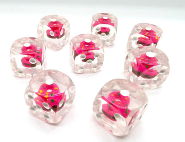Pink Donut Pipped d6 16mm (Custom Dice) *Sold per die (Online Only)