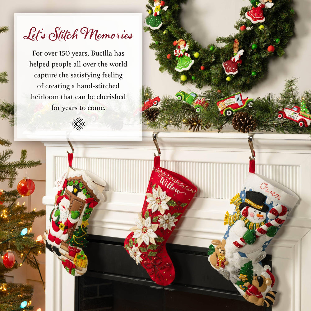 Tiny Stocking Ornaments Cross Stitch Kit – Set of 30 Mini Christmas Stockings (ONLINE ORDER ONLY)