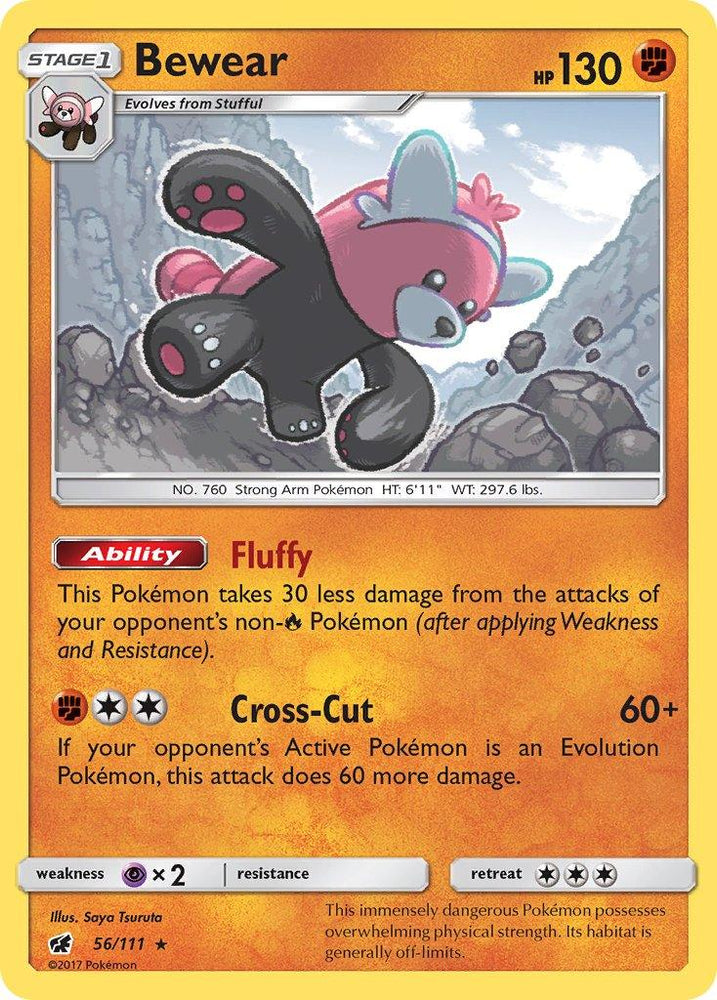 Bewear (56/111) (Prerelease Kit Exclusive) (Theme Deck Exclusive) [Sun & Moon: Crimson Invasion] (Online Only)