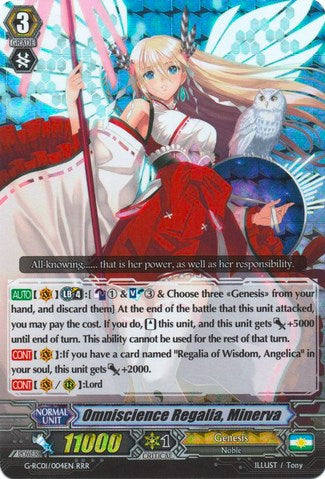 Omniscience Regalia, Minerva (G-RC01/004EN) [Revival Collection]