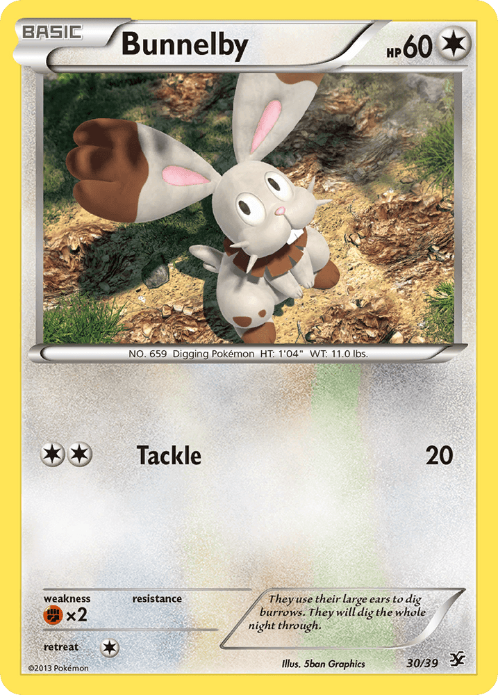 Bunnelby (30/39) [XY: Kalos Starter Set] (Online Only)
