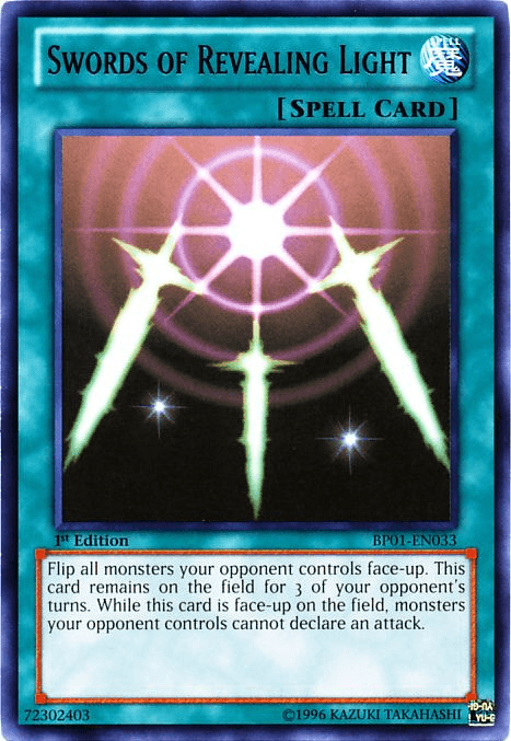 Swords of Revealing Light [BP01-EN033] Rare (ONLINE ORDER ONLY)