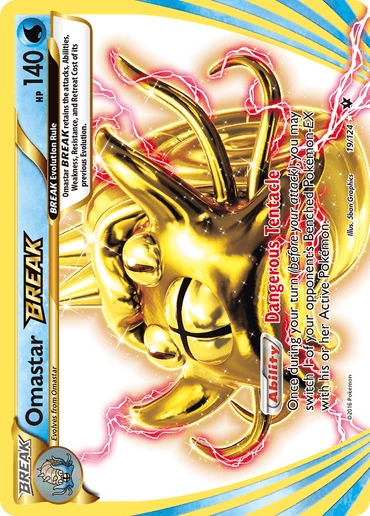 Omastar BREAK (19/124) [XY: Fates Collide] (Online Only)