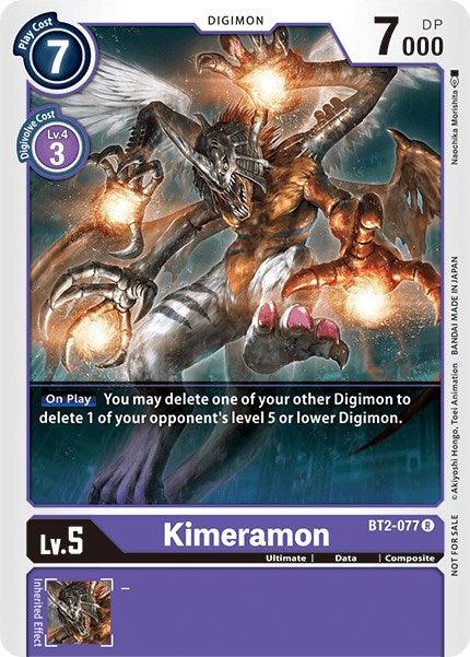 Kimeramon [BT2-077] (Battle of Omni Pre-Release) [Release Special Booster Promos] (ONLINE ORDER ONLY)