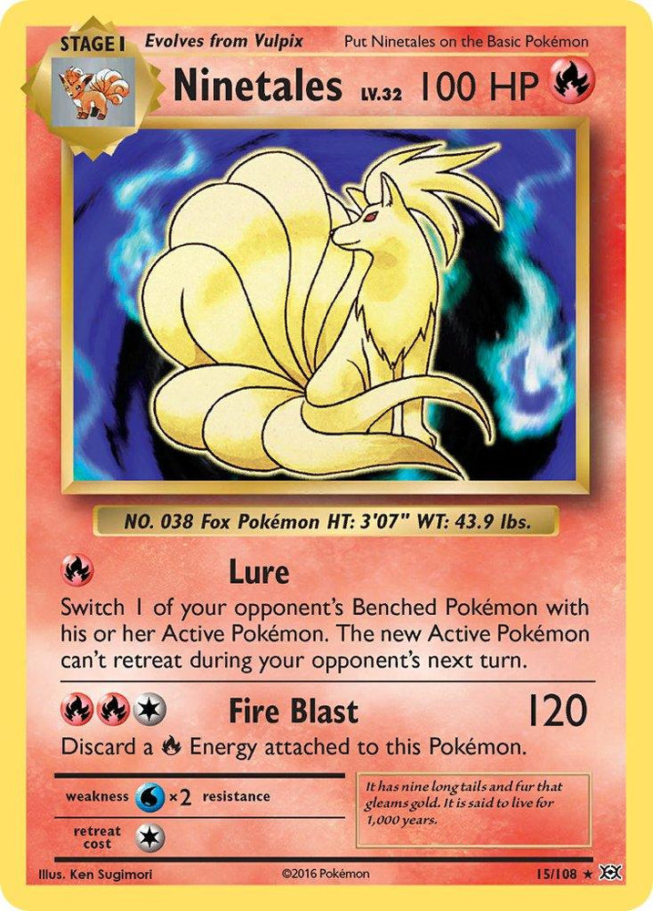 Ninetales (15/108) (Theme Deck Exclusive) [XY: Evolutions] (Online Only)