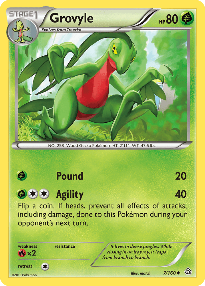 Grovyle (7/160) [XY: Primal Clash] (Online Only)