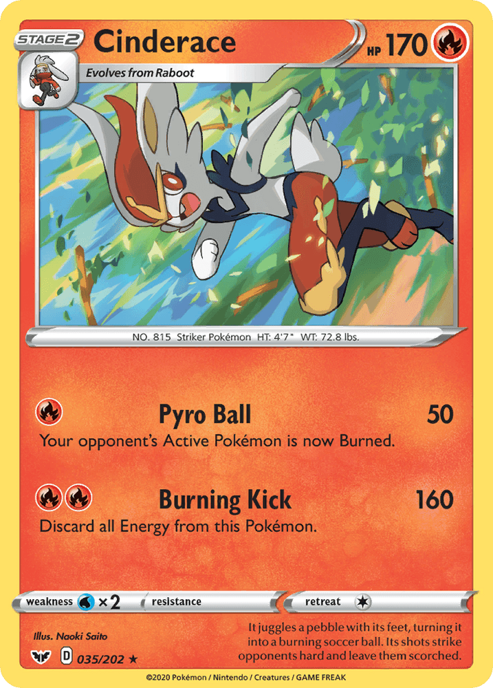 Cinderace (035/202) [Sword & Shield: Base Set] (Online Only)