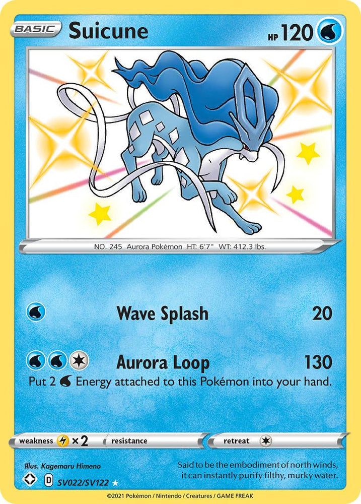 Suicune (SV022/SV122) [Sword & Shield: Shining Fates] (Online Only)