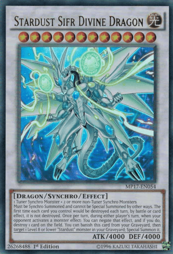Stardust Sifr Divine Dragon [MP17-EN054] Ultra Rare (ONLINE ORDER ONLY)