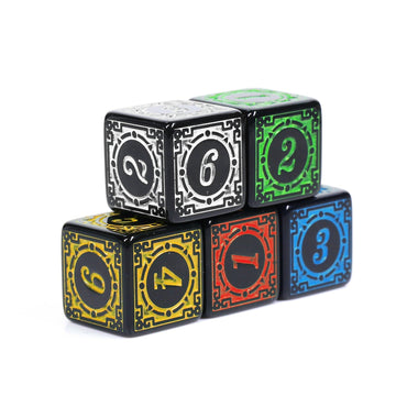 Magic Burst 16mm d6 Number Dice (Various colors) (Online Only)