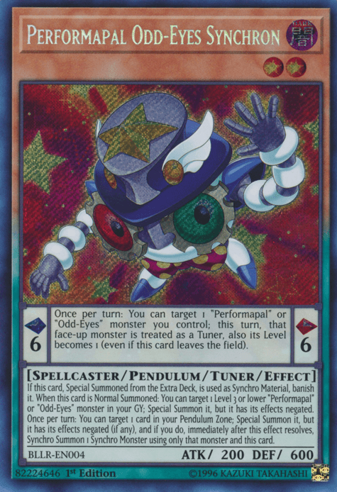 Performapal Odd-Eyes Synchron [BLLR-EN004] Secret Rare (ONLINE ORDER ONLY)