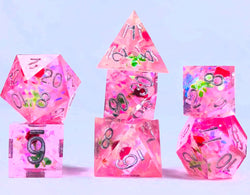 Touching Love 7-Dice Set Resin Sharp Edge RPG DND (Online Only)