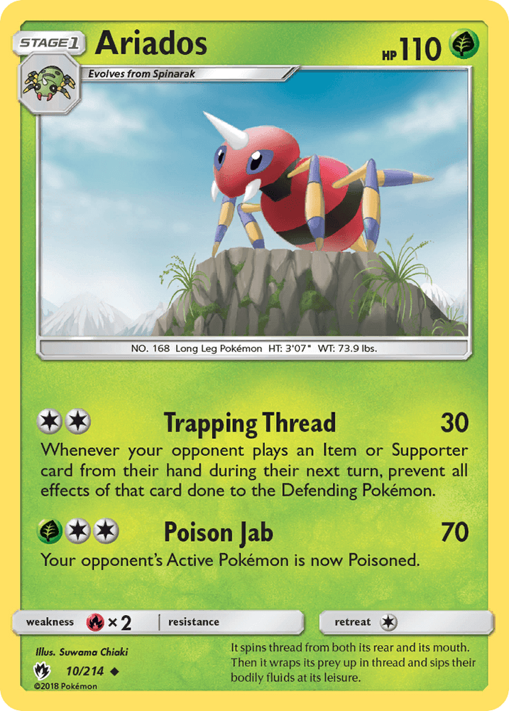 Ariados (10/214) [Sun & Moon: Lost Thunder] (Online Only)