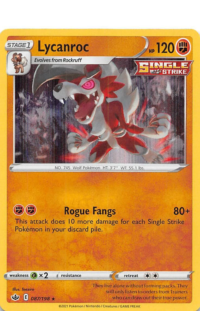 Lycanroc (087/198) [Sword & Shield: Chilling Reign] (Online Only)