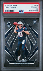 Graded 2024 Panini Phoenix Drake Maye #179 Rookie RC Football Card PSA 10 Gem Mint (ONLINE ORDER ONLY)