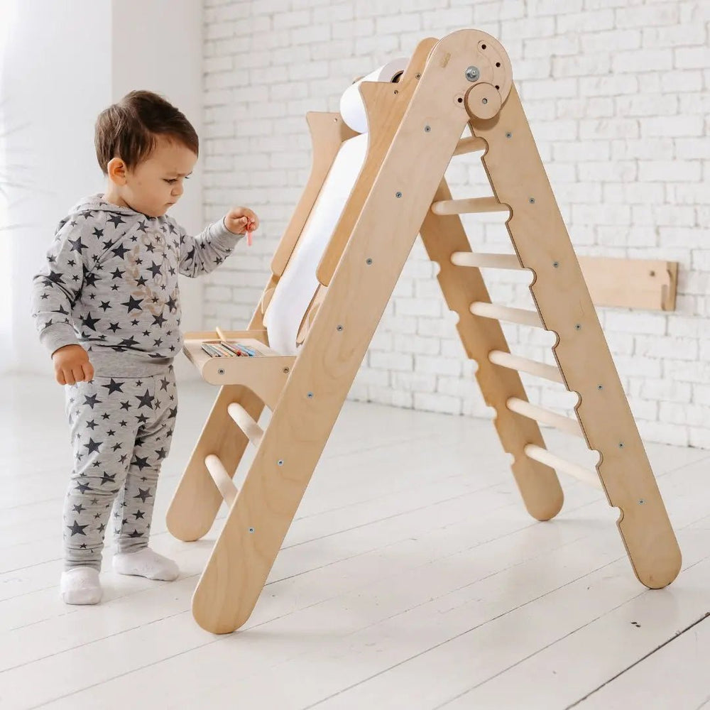 5in1 Montessori Climbing Set: Triangle Ladder + Climbing Arch + Slide Board + Climbing Net + Art Addition (ONLINE ORDER ONLY)