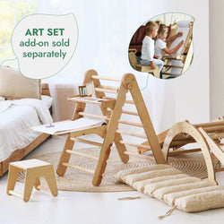 5in1 Montessori Climbing Set: Pikler, Climbing Arch, Slide, Net & Cushion (ONLINE ORDER ONLY)