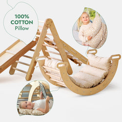 5in1 Montessori Climbing Set: Pikler, Climbing Arch, Slide, Net & Cushion (ONLINE ORDER ONLY)