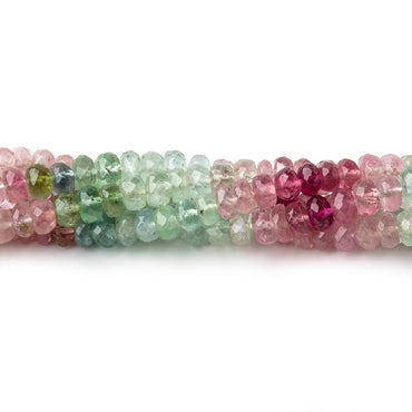 5mm Afghani Tourmaline Faceted Rondelle Beads 14 inch 109 pieces A (ONLINE ORDER ONLY)