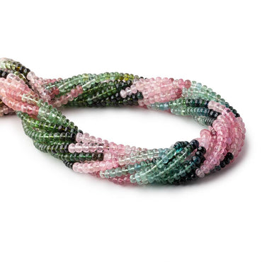 5mm Afghani Tourmaline Plain Rondelle Beads 18 inch 142 pieces AAA (ONLINE ORDER ONLY)