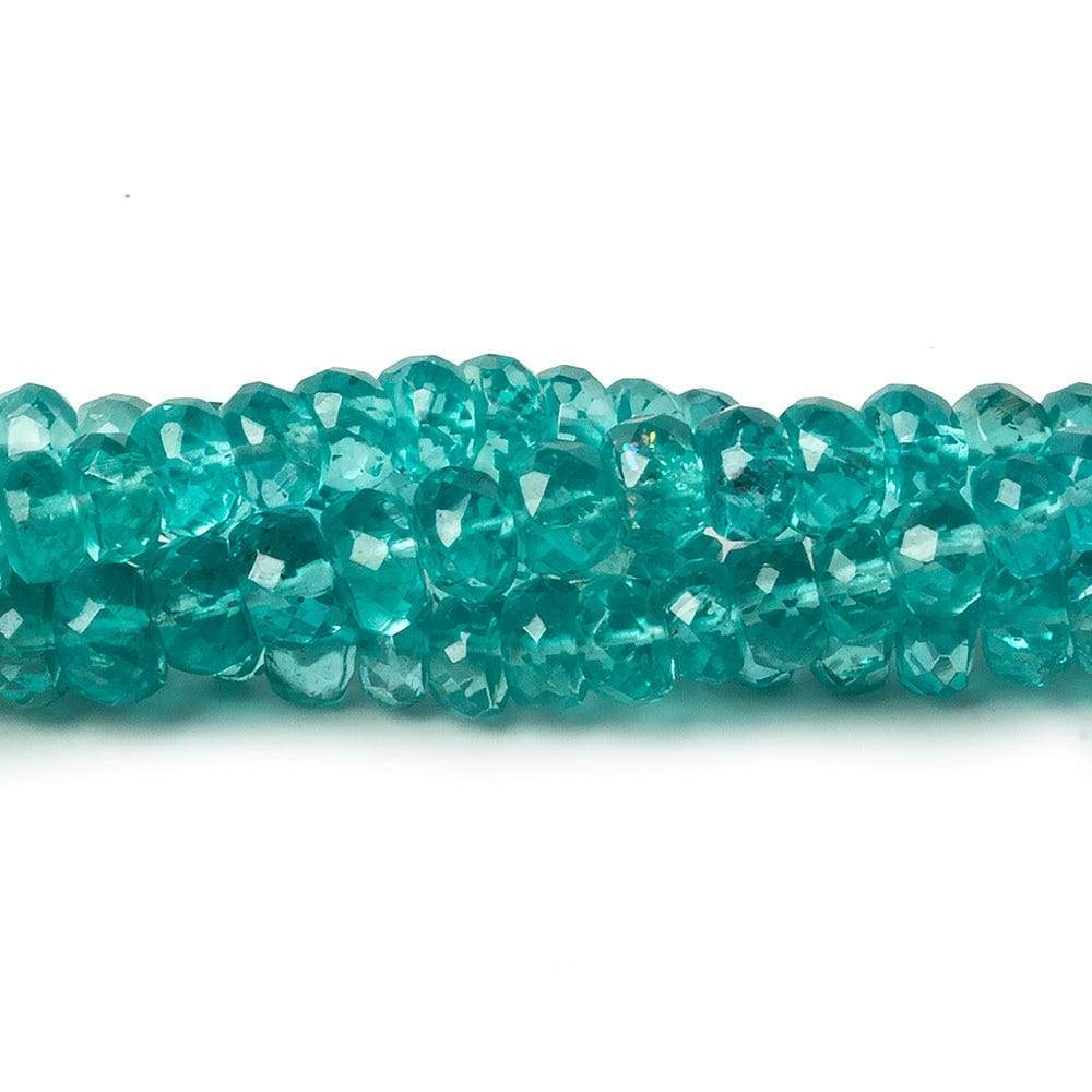 5mm Apatite faceted rondelle Beads 16 inch 13 pieces AA (ONLINE ORDER ONLY)