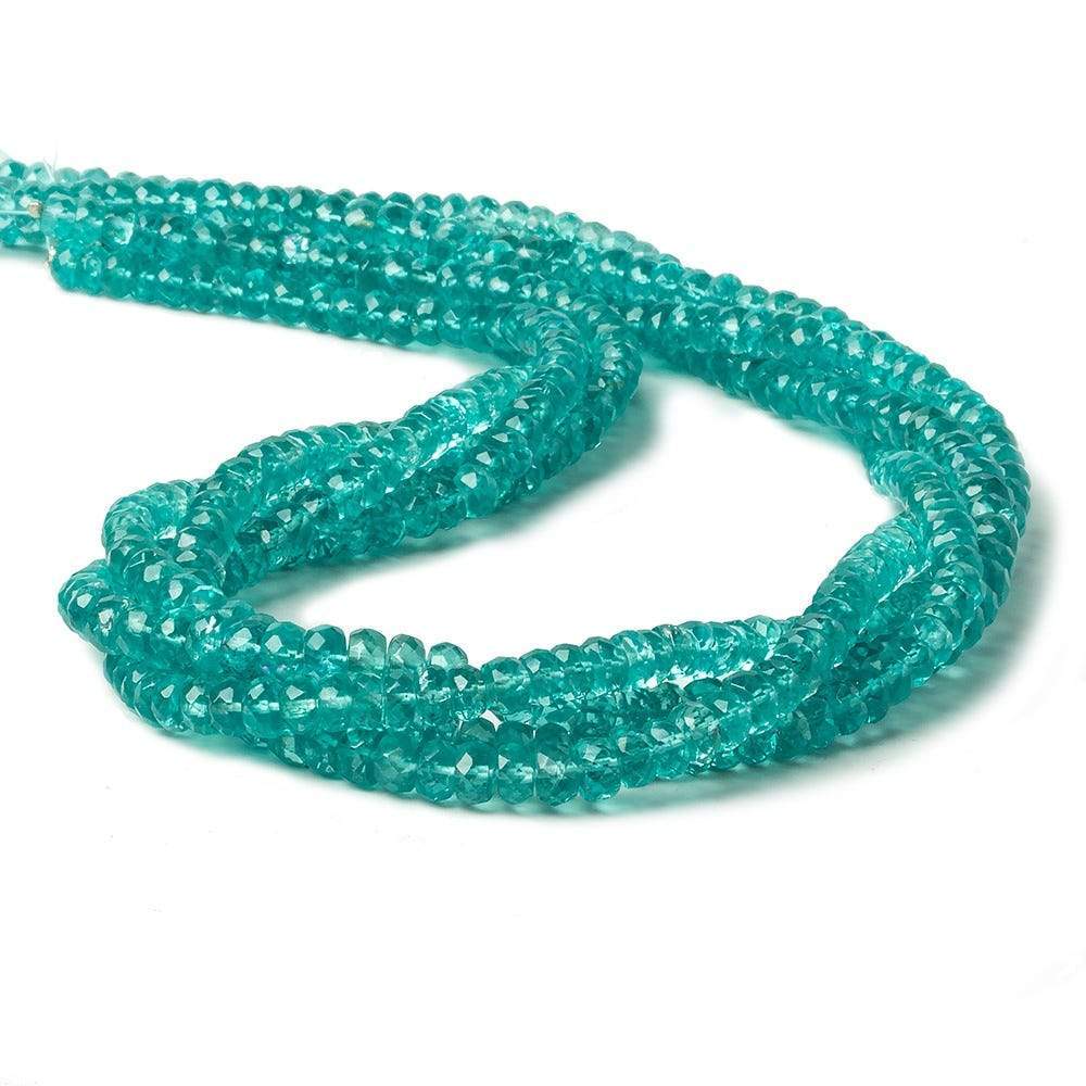 5mm Apatite faceted rondelle Beads 16 inch 13 pieces AA (ONLINE ORDER ONLY)