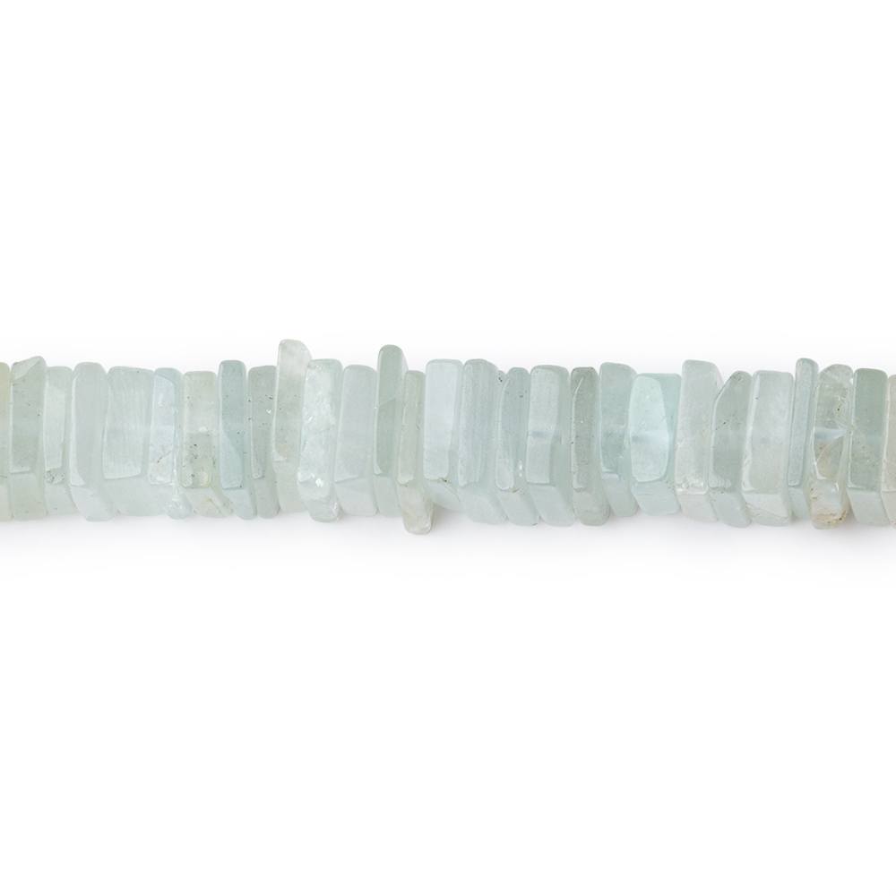 5mm Aquamarine Plain Square Heshi Beads 16 inch 318 pieces (ONLINE ORDER ONLY)