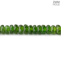 5mm Chrome Diopside 2mm Large Hole Faceted Rondelles 7 inch 66 Beads AAA (ONLINE ORDER ONLY)