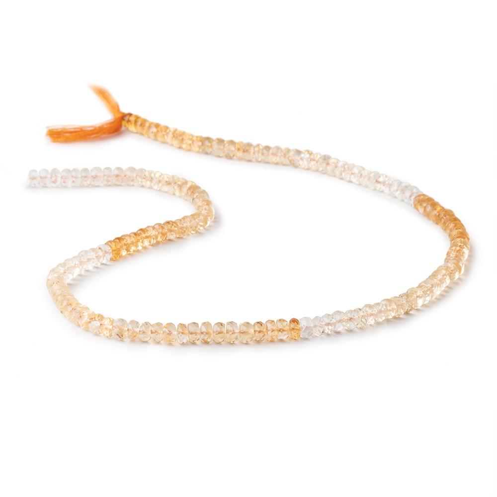 5mm Citrine Faceted Rondelle Beads 14.5 inch 140 pieces (ONLINE ORDER ONLY)