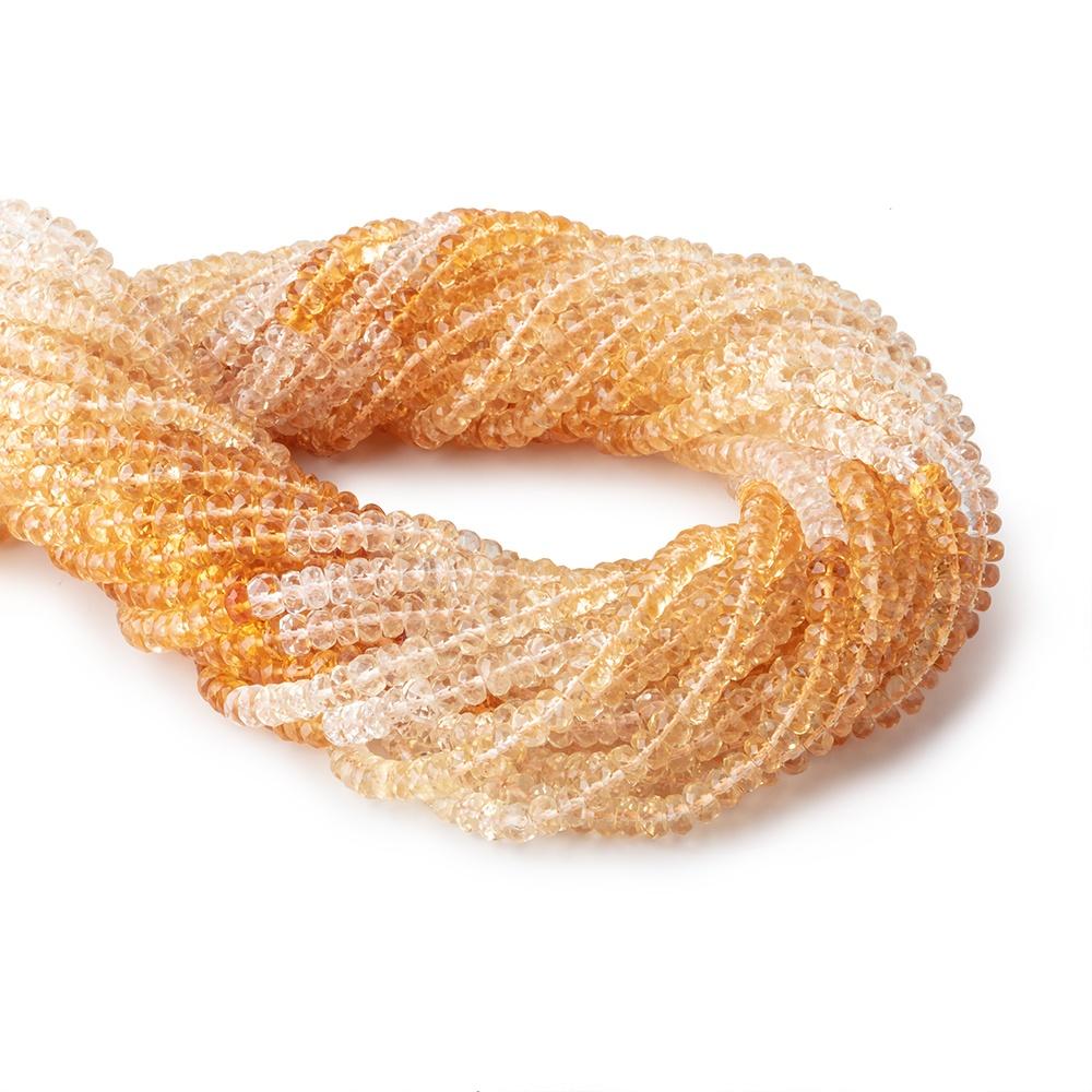 5mm Citrine Faceted Rondelle Beads 14.5 inch 140 pieces (ONLINE ORDER ONLY)