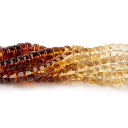 5mm Citrine Ombré Plain Heshi Beads 8 inches 66 pieces (ONLINE ORDER ONLY)