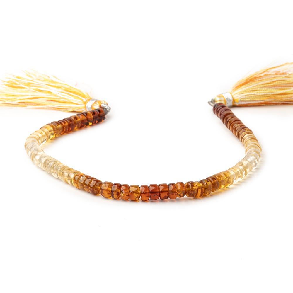 5mm Citrine Ombré Plain Heshi Beads 8 inches 66 pieces (ONLINE ORDER ONLY)