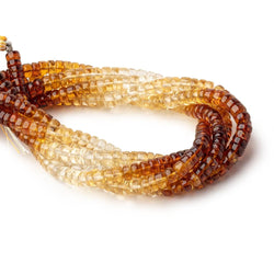 5mm Citrine Ombré Plain Heshi Beads 8 inches 66 pieces (ONLINE ORDER ONLY)