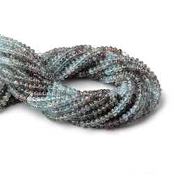 5mm Copper Moss Aquamarine Faceted Rondelle Beads 14 inch 100 pieces AA (ONLINE ORDER ONLY)